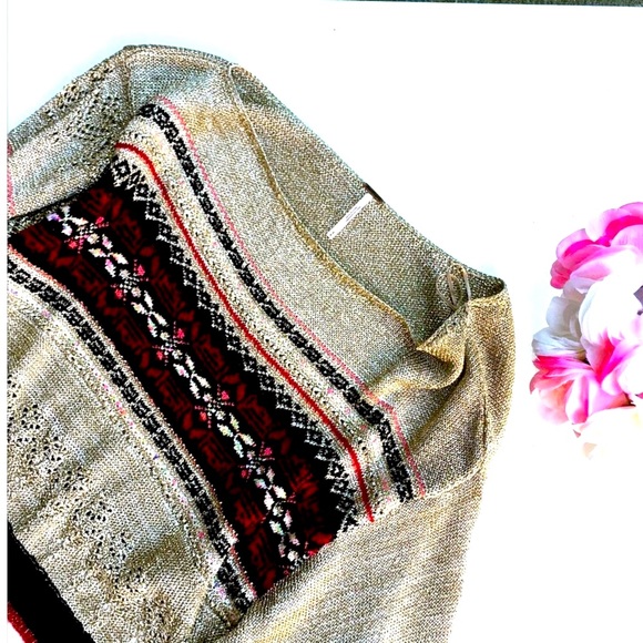 Host Pick Free People Gold Knit Sweater - Picture 4 of 7